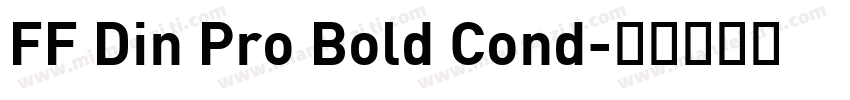 FF Din Pro Bold Cond字体转换